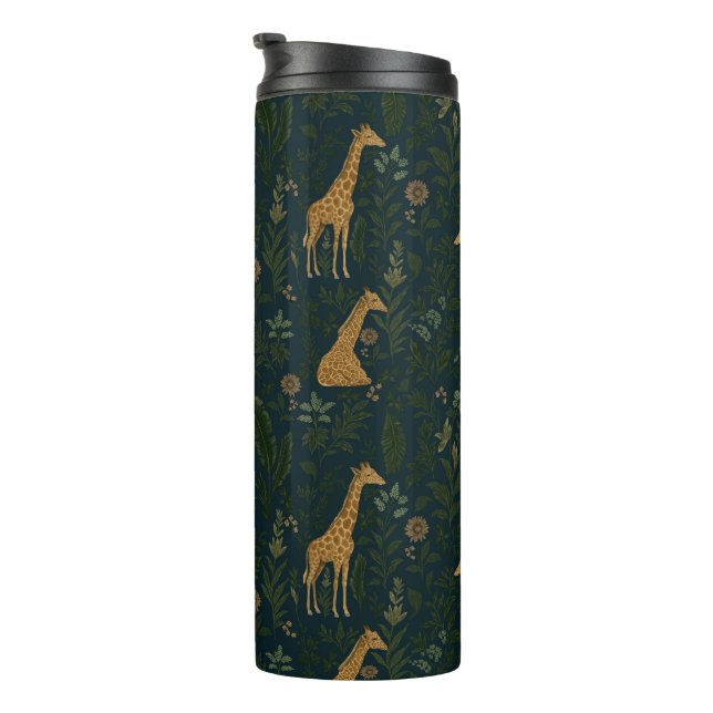 Tropical Giraffe Hangout Thermal Tumbler (Rotated Right)