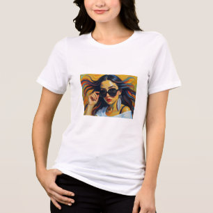 Tropical Girl T-Shirt Tri-Blend Shirt