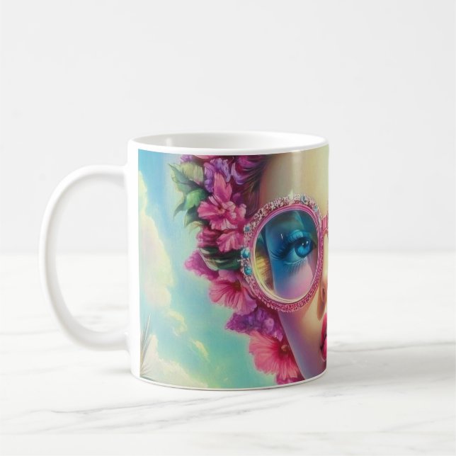Tropical Glamour Queen Coffee Mug (Left)