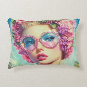 Tropical Glamour Queen Decorative Cushion