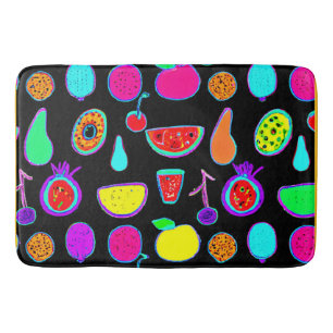 Tropical Glow Explosion Bath Mat