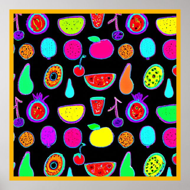 Tropical Glow Explosion Poster (Front)