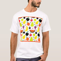 Tropical Glow Neon Fruit Pattern