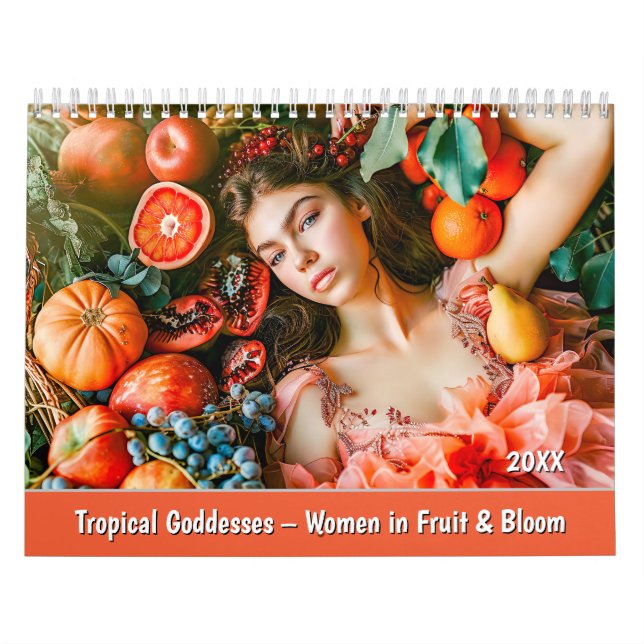 Tropical Goddesses – Women in Fruit & Bloom Calendar (Cover)