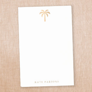 Tropical Gold Palm Tree Post-it Notes