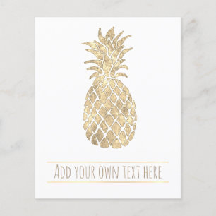 tropical golden pineapple flyer