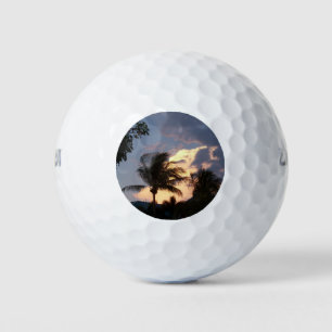 Tropical Golden thundercloud Golf Balls