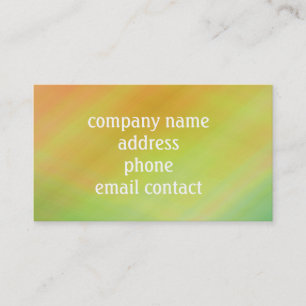 tropical gradiant  orange, lime, yellow business card