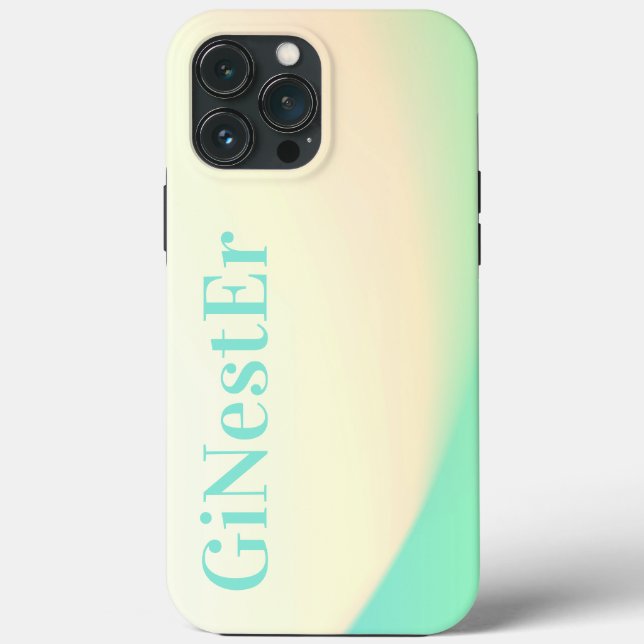 Tropical Gradient Ombre Green Yellow Business Case-Mate iPhone Case (Back)