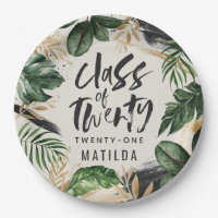 Tropical graduation party class of 20XX Napkins