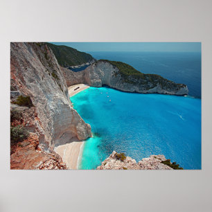 Tropical Greek Island Poster