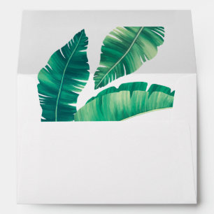 Tropical Green Banana Leaves Envelope