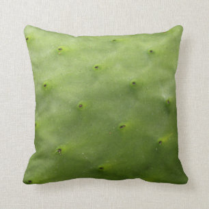 Tropical Green Cactus Photo Cushion