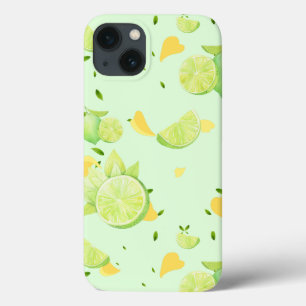 Tropical Green Citrus SUMMER Orange lemon Slice iPhone 13 Case