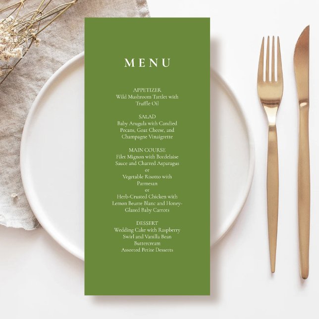 Tropical Green Elegant Menu (Creator Uploaded)