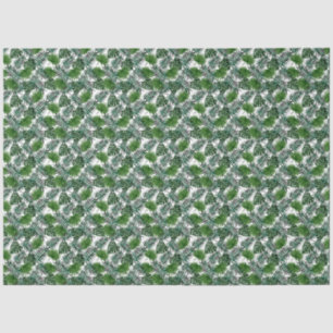 Tropical Green Foilage Leaves Decoupage Tissue Paper