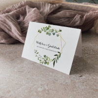 Tropical Green Leaves Thank You