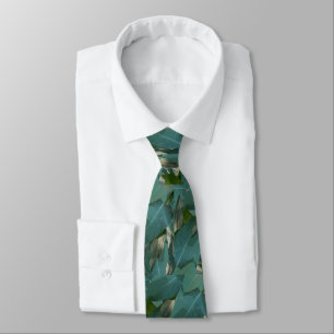 Tropical Green Leaves Tie