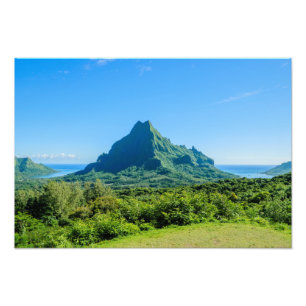 Tropical green Moorea photo print