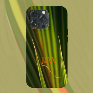Tropical Green Palm Fronds Customisable iPhone 13 Pro Case