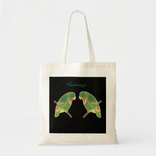 Tropical Green Parakeet Thunder_Cove Tote Bag
