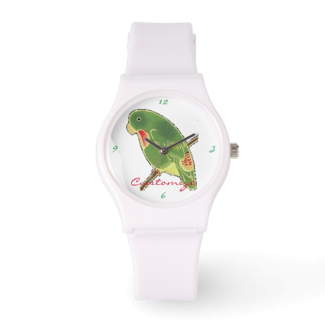 Tropical Green Parakeet Thunder_Cove Watch (Front)