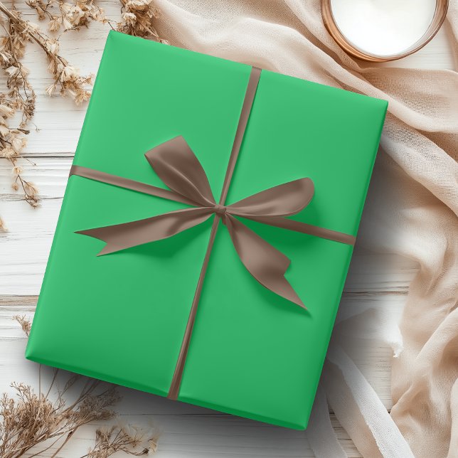 Tropical Green Solid Colour | Classic | Elegant Wrapping Paper (Creator Uploaded)