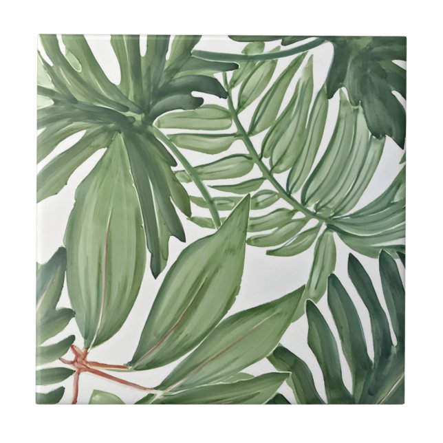 tropical green tiles (Front)