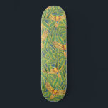 Tropical Green Yellow Orange Leaves Parrot Pattern Skateboard<br><div class="desc">This cool and vibrant pattern is perfect for the bird lover. It features hand-painted watercolor bright yellow, blue, and orange parrots and green and yellow banana leaves on top of a simple blue background. It's artsy, trendy, unique, and modern; perfect for the summer season! ***IMPORTANT DESIGN NOTE: For any custom...</div>