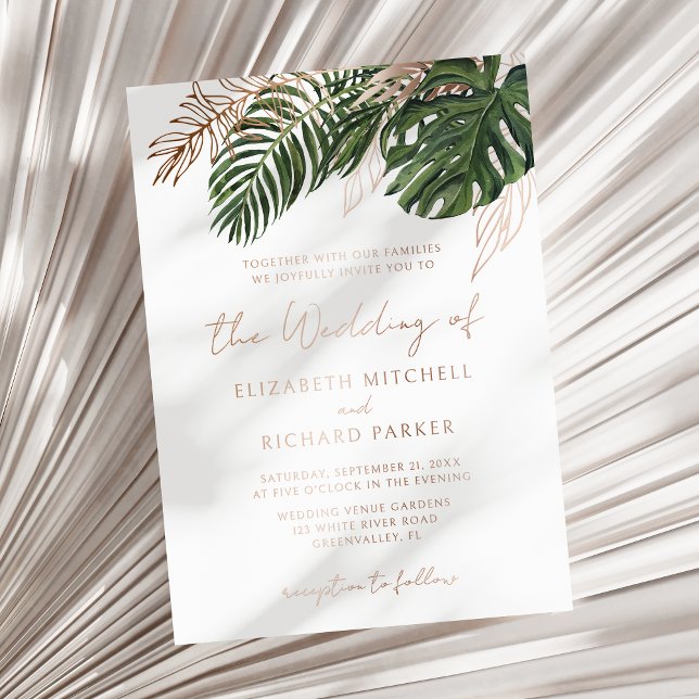 Tropical Greenery Botanical Summer Boho Wedding (Creator Uploaded)