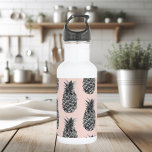 Tropical Grey & Pink Pineapple Seamless Pattern 532 Ml Water Bottle<br><div class="desc">Tropical Grey & Pink Pineapple Seamless Pattern</div>