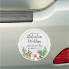 Tropical Guest Of Wedding Cruise Door Magnet