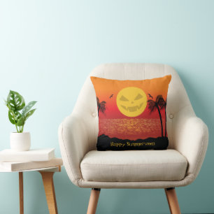 Tropical Halloween Cushion