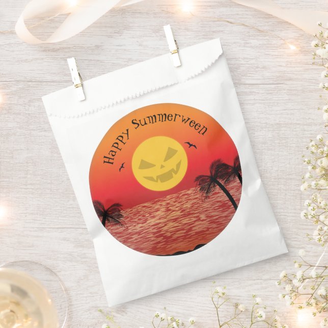 Tropical Halloween Favour Bag (Clipped)