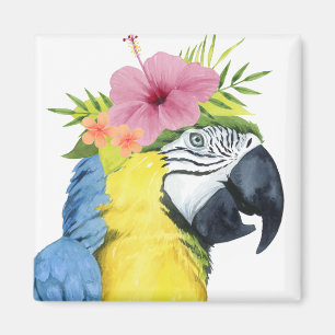Tropical Halo - Parrot Magnet