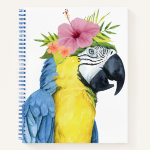 Tropical Halo - Parrot Notebook