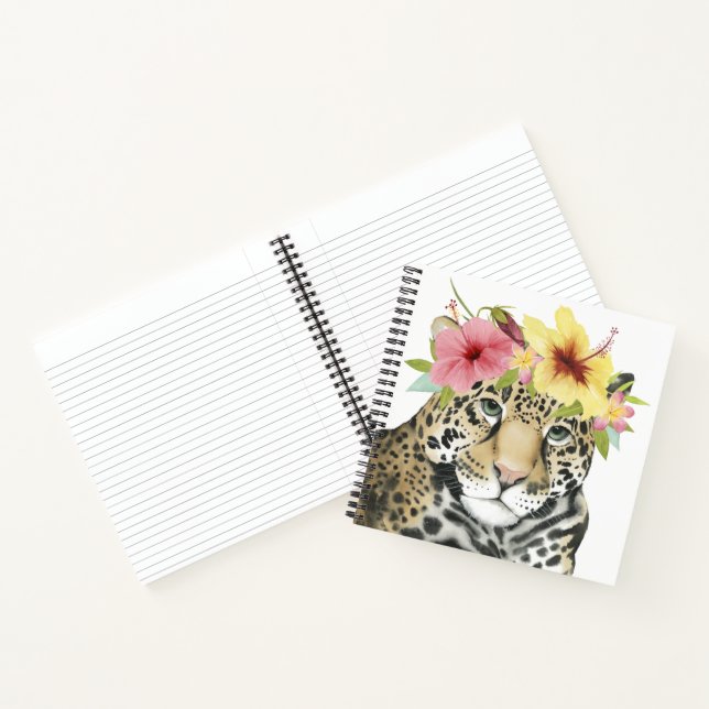 Tropical Halo | Sweet Cheetah Notebook (Inside)