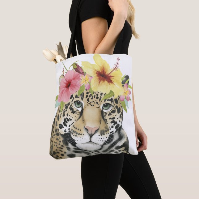 Tropical Halo | Sweet Cheetah Tote Bag (Close Up)