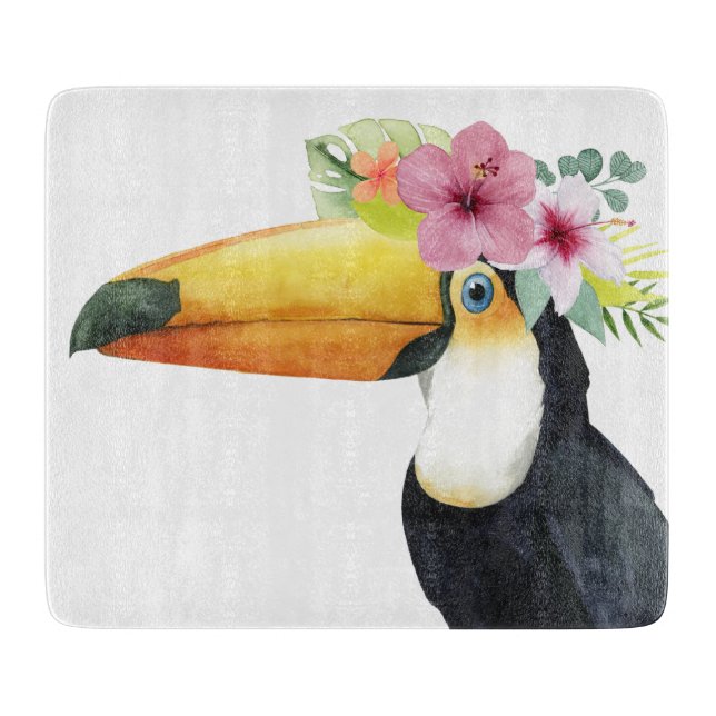 Tropical Halo - Toucan Cutting Board (Front)
