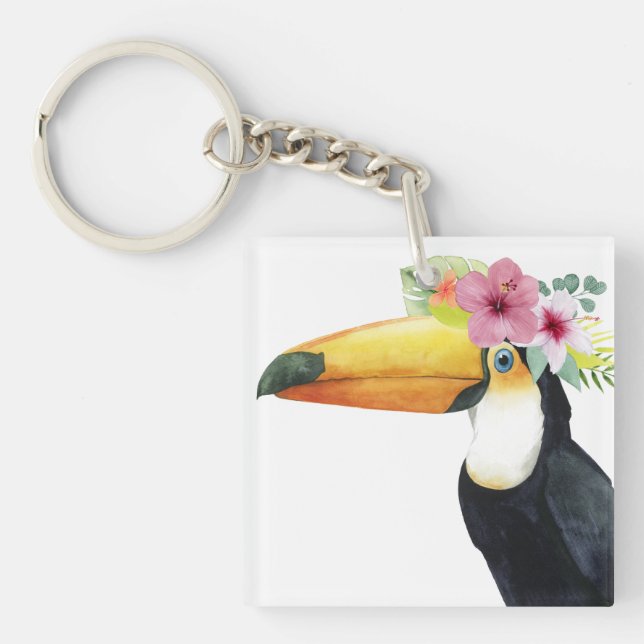 Tropical Halo - Toucan Key Ring (Front)