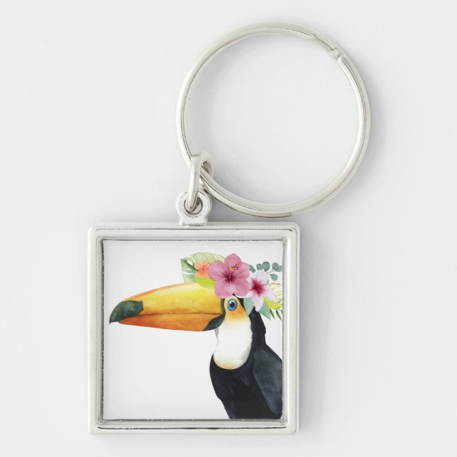 Tropical Halo - Toucan Key Ring (Front)