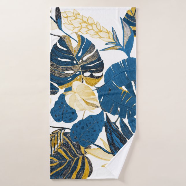 Tropical Hand Drawn: Creative Seamless Pattern Bath Towel (Bath Towel)