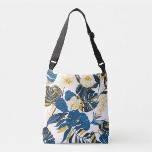 Tropical Hand Drawn: Creative Seamless Pattern Crossbody Bag