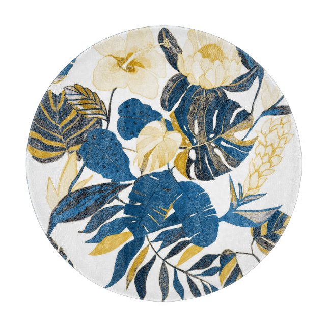Tropical Hand Drawn: Creative Seamless Pattern Cutting Board (Front)
