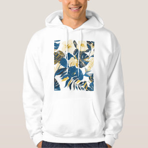 Tropical Hand Drawn: Creative Seamless Pattern Hoodie