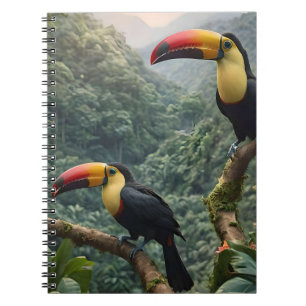 Tropical Harmony: Two Toucans in the Canopy Notebook