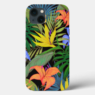 Tropical Hawaii Aloha Flower Graphic iPhone 13 Case