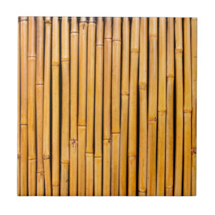 Tropical Hawaiian Bamboo Background Template Ceramic Tile