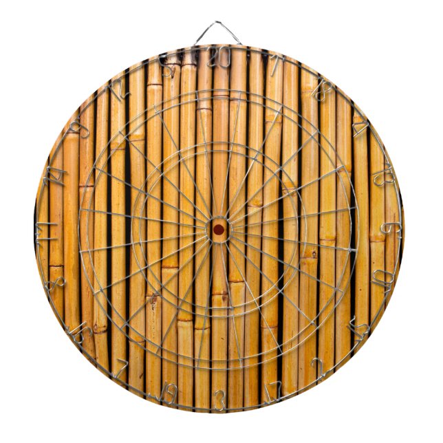 Tropical Hawaiian Bamboo Background Template Dartboard (Front)