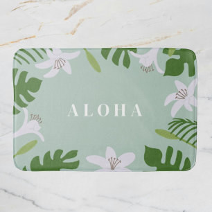 Tropical Hawaiian Bath Mat